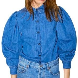 Zara denim top